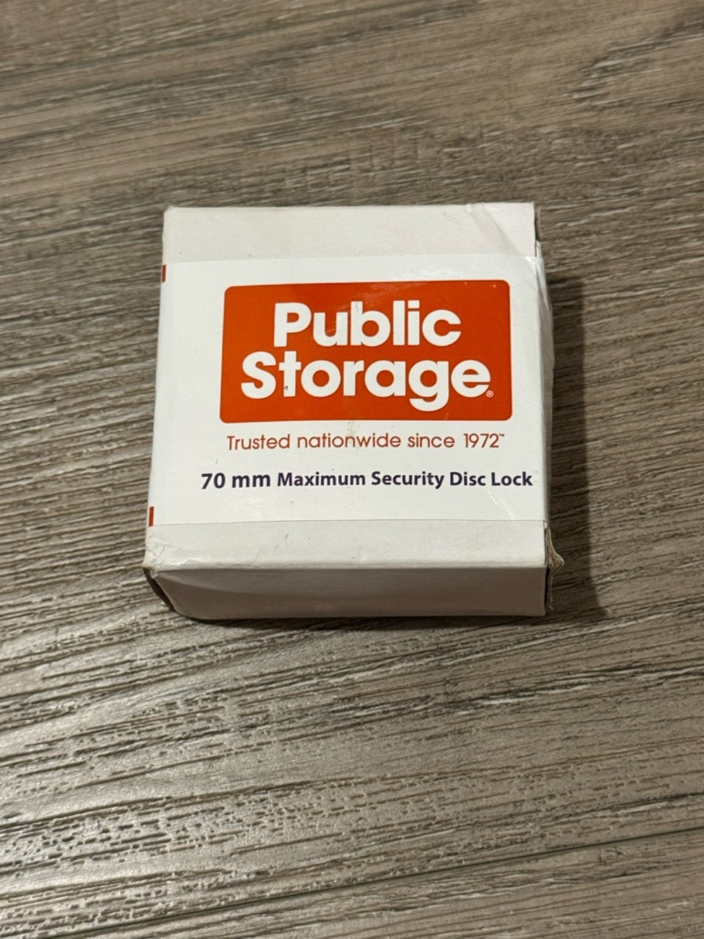 NEW IN BOX | Public Storage 70mm Maximum Security Disc Lock